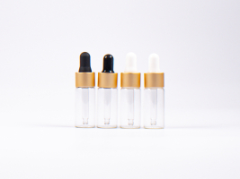 Flasche "Clary", 10ml, mit Pipette gold